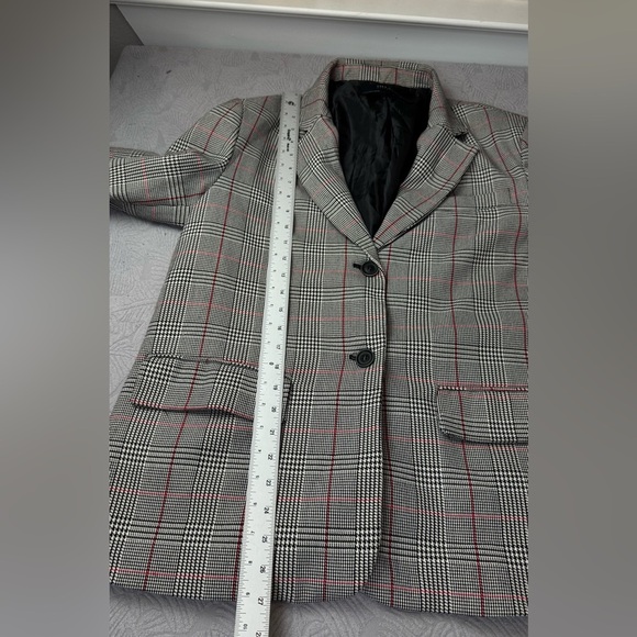 ZARA OVERSIZED PLAID BLAZER ZW COLLECTION Women’s Size M Career Officecore - Picture 8 of 9